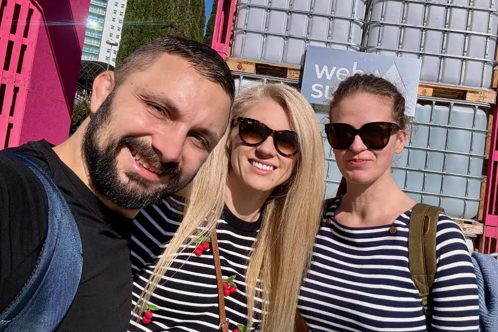 Anna Szemiot with StreamX founders