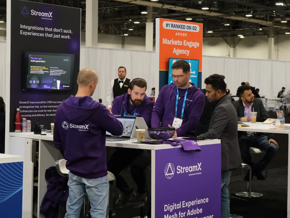 Demo at the StreamX booth