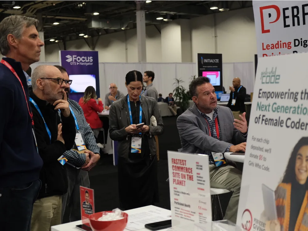 Perficient's Robert Sumner during demo