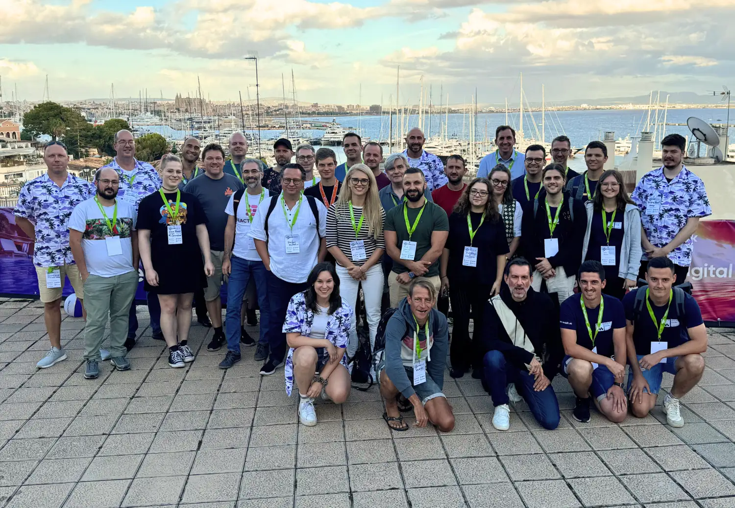 Marta Cukierman and Adam Bohm at CMS Camp Mallorca