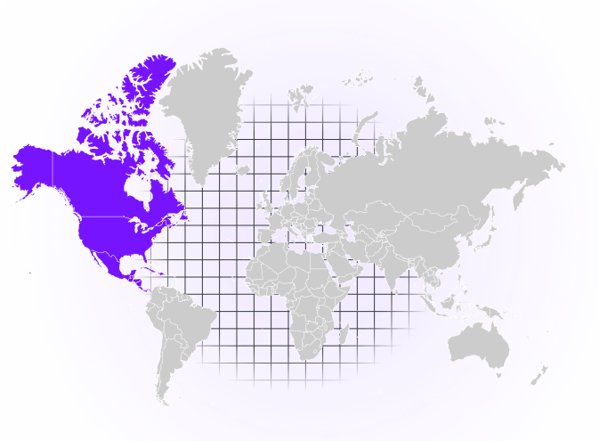 North America map